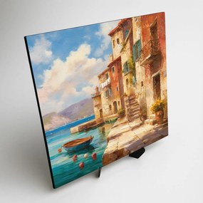 DUBLEZ | Fából készült kép - Festői tengerpart