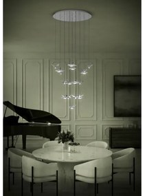 Eglo 390402 - LED Dimmelhető csillár zsinóron PARATEBUENO 17xLED/3W/230V króm