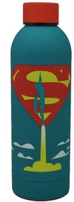 Superman Launch puha tapintású műanyag kulacs csavaros kupakkal 700 ml