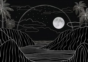 Poszter 84x59,5cm Éjjeli Trópusok aurája