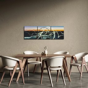 Kép - kilátás az égre a tetőről (órával) (90x30 cm)