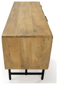 Natúr színű mangófa TV-állvány 145x50x40 cm Mundra – MOME