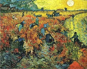 Van Gogh-Vineyards at Arles üvegkép, falikép