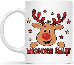 Mikulás bögre rénszarvassal Karácsonyi ajándék