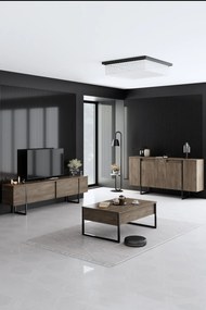 Luxe - dió/fekete komód