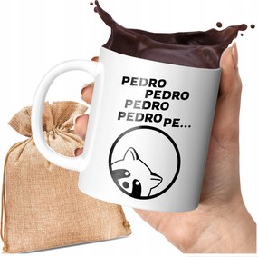 Nyomott Mintás Bögre Tik Tok Mosómedve Pedro Pedro Divatos Nyomott Minta 330 ML