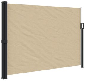 bézs behúzható oldalsó napellenző 140 x 300 cm