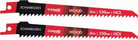 Hcs 50CRV 150mm szablyafűrészlap 2 db Schmith
