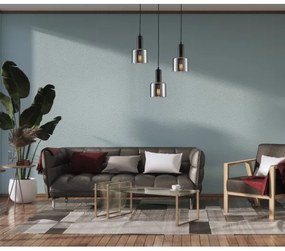 ITALUX PND-65342-1-BK+SG - Csillár zsinóron SANTIA 1xE27/40W/230V fekete