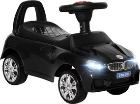 HOMCOM Elektromos Kocsik Emelkedéshez 18-36 Hónapos Gyerekeknek Fényszóróval, Zenével, Duda, Kormányzással, Tároló Hellyel és Tolófallal - 63.5x28x36