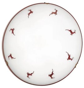 Kolarz 731.13.4.103-Mennyezeti lámpa NONNA 3xE27/60W/230V pr.50cm szarvas piros