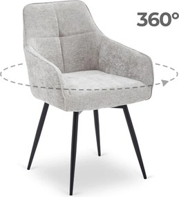 LARISA forgó étkezőszék szürke