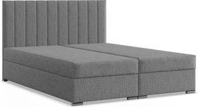 Agen ágy, szövet, 160 x 200, ágyneműtartóval, szürke