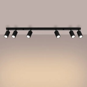 Sollux SL.1585 - Spotlámpa KARBON 6xGU10/10W/230V fekete