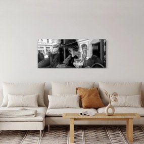 Kép - Charles Chaplin, Prágában (120x50 cm)