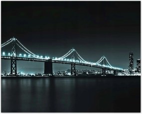 Poszterek 50x40 Usa Híd az éjszakában Fények