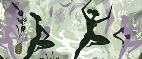 Kép - A táncosok illusztrációja (120x50 cm)