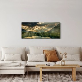 Tó a ragyogó nappal képe (120x50 cm)