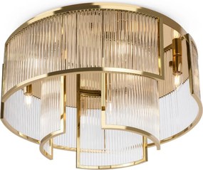 MAYTONI MOD174CL-09G FRAME Glamour Mennyezeti Lámpa Átlátszó, Arany E14 IP20