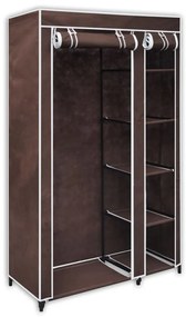 vidaXL barna szövet ruhásszekrény