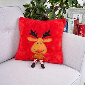 4Home Happy Reindeer karácsonyi párnahuzat, 40 x 40 cm