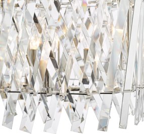 Dar Lighting glamour kristály függeszték entwine polírozott nikkel darent2338