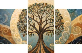Kép – Életfa és spirálok (90x60 cm)