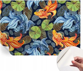 Fotótapéta Fali tapéta Hálószobába és Nappaliba Hal minták 152x104 cm