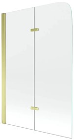 Mexen Felix nyitható 2 részes kádparaván 80 x 140 cm - arany profil (890-080-002-50-00)