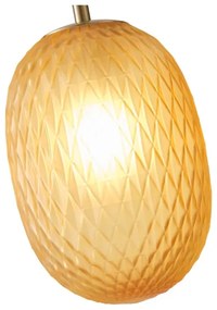 Csillár zsinóron 1xE14/25W/230V barna pr. 15 cm