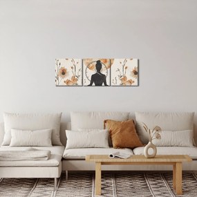 Kép - Narancssárga jóga (órával) (90x30 cm)
