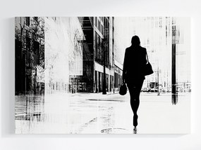 Vászonkép Canvas Város Utca Nő Magány Anonimitás 60x40
