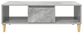 Dohányzóasztal Beton szürke 103,5 x 60 x 35 cm Faanyag