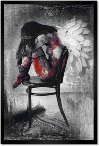 Poszterek keretben 40x60 Angyal lány