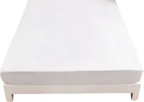 Szatén Gumis Lepedő Fehér Mikroszatén 140x200