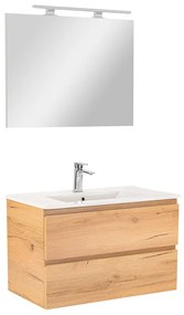 Vario Pull 80 komplett fürdőszoba bútor tölgy-tölgy
