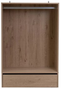 Natúr színű nyitott moduláris szekrény tölgyfa dekorral 80x180x45 cm Modular – Casa Selección