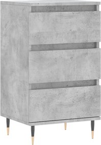 vidaXL betonszürke szerelt fa tálalószekrény 40 x 35 x 70 cm
