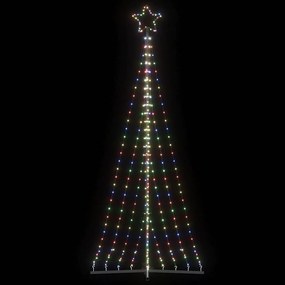 színes LED karácsonyfa 447 LED 249 cm