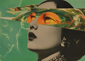 Poszter 18x13cm Kivágott szemek tekintete