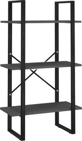 vidaXL szürke forgácslap tárolópolc 60 x 30 x 105 cm
