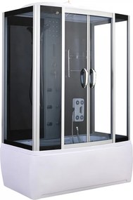 Emilia 150 Hidromasszázs Kádkabin elektonikával Black