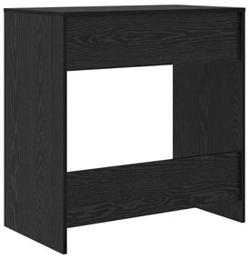 Asztal polcokkal Musta tammi 77.5 x 43 x 79 cm Faanyag