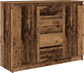 vidaXL antik fa szerelt fa tálalószekrény fiókos 100,5x35x76 cm