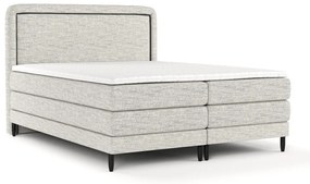 Világosszürke boxspring ágy 140x200 cm Dove – Maison de Rêve
