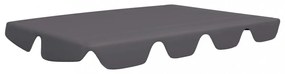 antracit csere ponyva kerti hintaágyhoz 150/130 x 105/70 cm