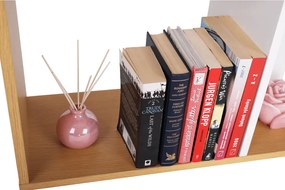 Könyvespolc, tűnyalábos fenyő/fehér, ERDEM NEW TYP 1