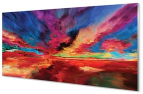Akrilkép színes fraktálok 125x50 cm
