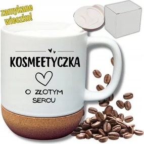 FehĂ©r Bögre Parafa Vicces AjĂĄndĂ©k Kozmetikai TĂĄska Arany SzĂvvel