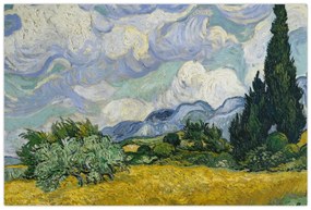 Kép - Vincent van Gogh, Wheat Field with Cypresses, reprodukciók (90x60 cm)